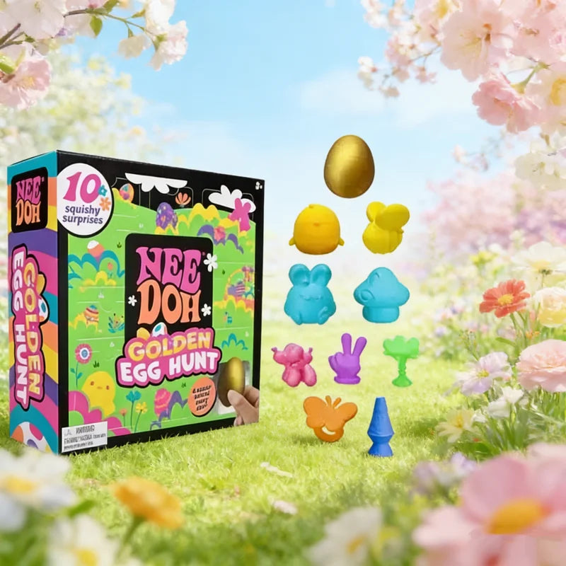 2026 Needoh Golden Egg Hunt Game Blind Box Easter Fidget With With Squishy Surprise Stress Relief Squeeze For Kids' Easter Party